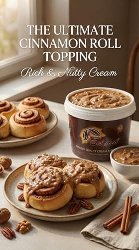 Belgico Premium Pecan Crunch Sauce butterscotch syrup for ice cream Gourmet Dessert Topping butterscotchtopping Rich Nutty Caramel Filling With Biscoff Cookie Pieces For Cakes And Ice Cream - Thumbnail 3