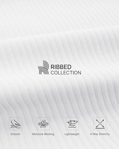 G4Free Workout Tanks for Women Sleeveless Running Athletic Tank Tops Ribbed Racerback Slim Gym Yoga Summer Casual (White,XL) - Thumbnail 5