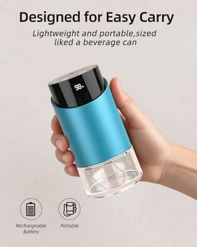 Waterless Essential Oil Diffuser Aromatherapy Scent Diffusers for Home Large Room, Bedroom, Car, Office, Battery Operated Mini Portable Air Freshener, 3 Countdown Timers & 3 Mist Levels - Thumbnail 5