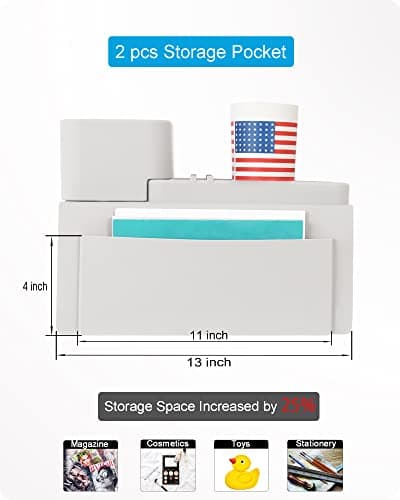 Couch Cup Holder Tray, VIENFUT Silicone Anti-Slip Sofa Armrest Tray with Side Pockets, BPA-Free Anti-Spill Couch Drink Holder for YETI, Remote, Snacks, Cellphone and iPad, Ideal Gift (Peach) - Thumbnail 3