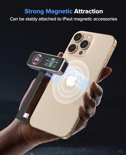 ZIKE Z791C Magnetic Portable SSD 512 GB, External SSD Built-in Fan, 4K 120fps ProRes Video Recording, USB3.2 Gen2 up to 990MB/s, Supports PD3.0 Port 27W Charging Compatible with iPhone 17/16/15 - Thumbnail 4