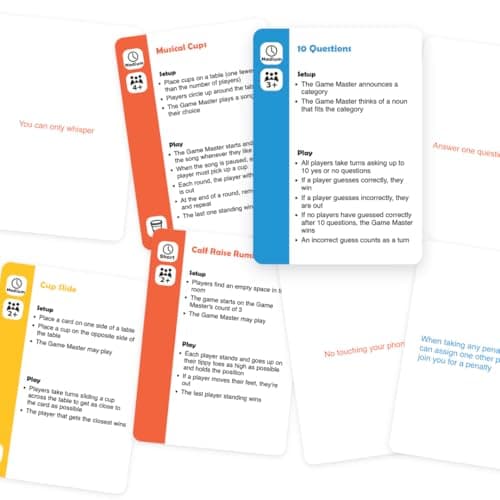 Big Box of Party Games - 100 Game Night Card Games for Large Groups | Icebreakers, Team Building & Family Games | 2-20 Players | Party Games for Adults and Teens - Thumbnail 5