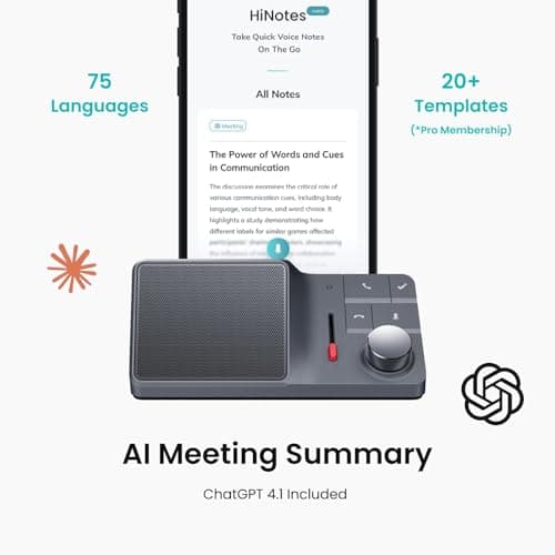 H1 AI Voice Recorder, Free AI Transcription & Summarization, 1000 Hrs Voice Recording, 75 Languages, VoiceMark, Wireless Earphone, AI Note Voice Recorder for Meetings/Calls/Lectures(H1) - Thumbnail 3