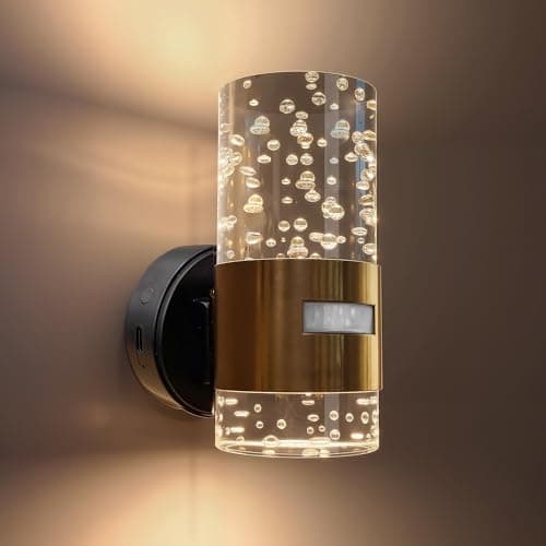 L LOHAS LED Motion Sensor Night Light, Wireless Rechargeable Wall Mounted Nightlight,Motion-Activated Acrylic Night Lights,3000K Dimmable for Bathroom Hallway - Image 1