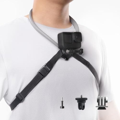 PGYTECH CapLock POV Action Camera Neck Mount, Quick Release & Adjustable Chest Strap, Hand Free Video Vlog Necklace Lanyard Holder for DJI OSMO Action 6/5 Pro/Pocket 3/Xtra Muse, Gopro 13/12, Insta360 - Image 1