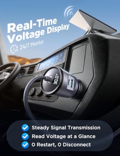 JOYROOM 3-in-1 Starlink Mini Car Adapter [Voltage Display] 12V-24V DC to 30V Step-up Converter, Ultra-Stable Starlink Mini Car Charger with Dual USB Ports Fast Charging for Cars, RVs, Trucks, Boats - Thumbnail 4