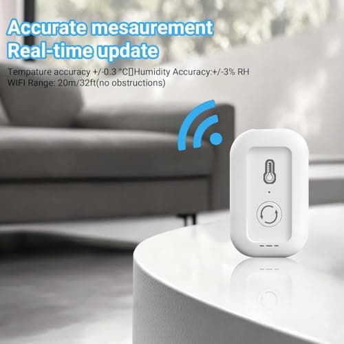 DAYBETTER Smart WiFi Thermometer Hygrometer, 2.4G Indoor Temperature Humidity Sensor with Real-Time App Alerts, Temperature Humidity Monitor for Home Nursery Greenhouse Pet 2 Pack - Thumbnail 4