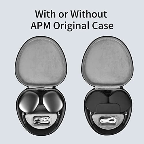 for Apple AirPods Max Case Accessory: WIWU AirPod Max Case with Sleep Mode | Airpod Max Accessories for Apple Headphones | Ultra-Slim Travel Carrying Case | Portable Storage Bag | Black - Thumbnail 5