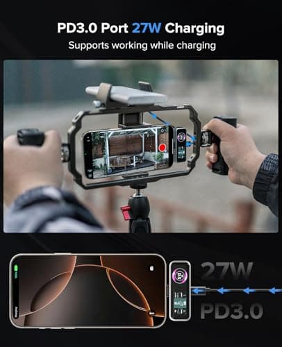 ZIKE Z791C Magnetic Portable SSD 512 GB, External SSD Built-in Fan, 4K 120fps ProRes Video Recording, USB3.2 Gen2 up to 990MB/s, Supports PD3.0 Port 27W Charging Compatible with iPhone 17/16/15 - Thumbnail 6