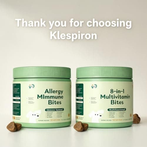 Klespiron Allergy Immune Bites - Seasonal Allergies & Immune Support Soft Chews for Gut Health - Natural Anti-Immune Supplement for Dogs - No Corn, GMO, or Soy - Thumbnail 6