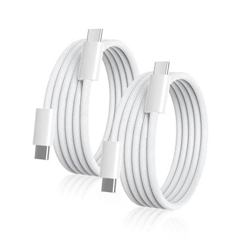 USB C to USB C Cable, 2Pack USBC to USBC Cable 6FT 60W Type C Charger C to C Cable Fast Charging Cord for iPhone 17/17 Pro Max/16 Pro Max/15 Plus/15 Pro Max/Samsung S23 Note 20 MacBook Air - Image 1