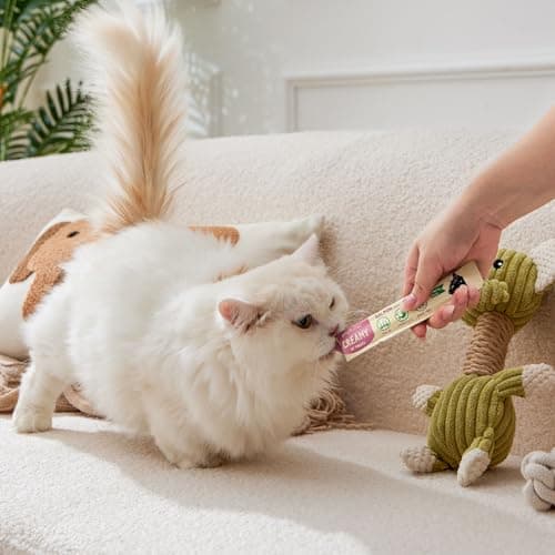 PETPHABET Lickable Cat Treats Squeeze, Creamy Puree Squeezable Wet Kitten Treats, Salmon Recipe 20 Tubes, Paste Snacks for Skin & Coat Health, Digestive Care, High Protein, Grain Free - Thumbnail 5