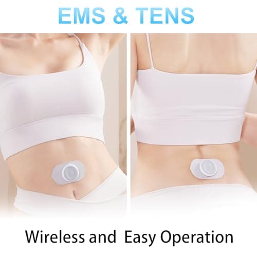 TENS Unit - Wireless Muscle Stimulator for Pain Relief, Dual Channel 16 Intensity Tens EMS Machine, LED-Display Rechargeable Cordless Portable Massager for Feet, Leg, Shoulder, Lower Back, Neck - Thumbnail 4