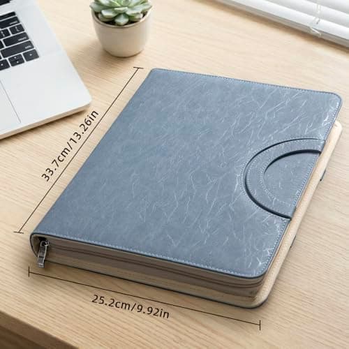 BRAVE ELK Zippered Padfolio Portfolio Binder, 40 Sleeves & Tablet Holder Case - Thumbnail 2
