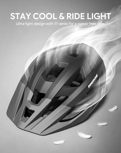 InnerKing Adult Bike Helmet and Cycling Sunglasses Set, Safety Certified Mountain Bicycle Helmet with UV Protection Glasses & Rear Light, Commuting Road Bike Helmet with Visor for Men Women - Thumbnail 6