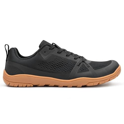 Pulltop Barefoot Wide Toe Box Shoes for Women - Trail Running Gym Shoes | Zero Drop Sole | Minimalist Crossfit for Trainer Black Gum Size 9 - Thumbnail 5