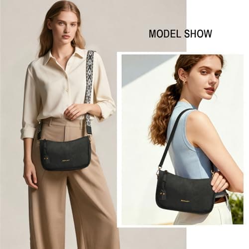 Pemilen Shoulder Bag Handbag for Women, Small, Black - Thumbnail 2