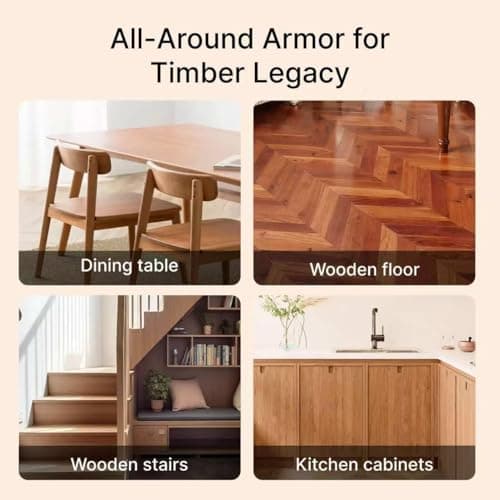 YYSTEBS Furniture Polish Kit: Wood Cleaner Spray & Nourishing Care Oil – For Floors, Kitchen Tables, Desks & All Home Wood Furniture (300ml+120g) - Thumbnail 6