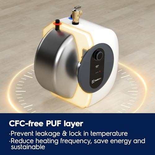 Electrolux Mini Tank Water Heater Electric 2026 Early Release, 4 Gallon On-Demand Under-Sink Instant Small Hot Water Heater Wall or Floor Mounted - Thumbnail 5