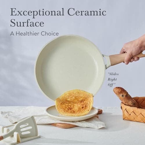 Pots and Pans Set Non Stick Ceramic Cookware Set 22-Piece Nonstick Kitchen Cooking Sets Stockpot Saucepan Frying Pans - Thumbnail 6