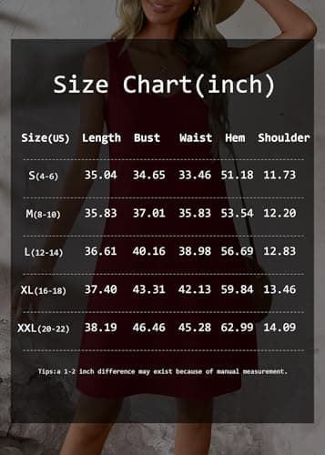 ATHMILE Womens Summer Dresses V Neck Sleeveless Tank Sundresses Beach Vacation Casual Clothes with Pockets - Thumbnail 6