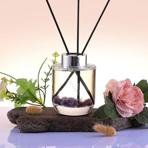 Reed Diffuser Set, Pretty Valley Home Diffuser 100Ml / 3.52 fl OZ Gift Box - Includes Reed Diffuser Sticks, Long Lasting Fragrance Oil and Glass Bottle for Office Living Room Decor (Tranquility) - Thumbnail 2