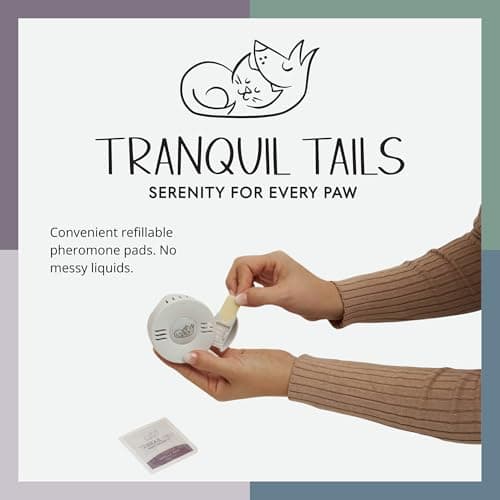 Tranquil Tails Calming Pheromone Diffuser for Dogs, Anxiety Relief with a Gentle Fragrance, Includes 3 Scented Pads - Thumbnail 5