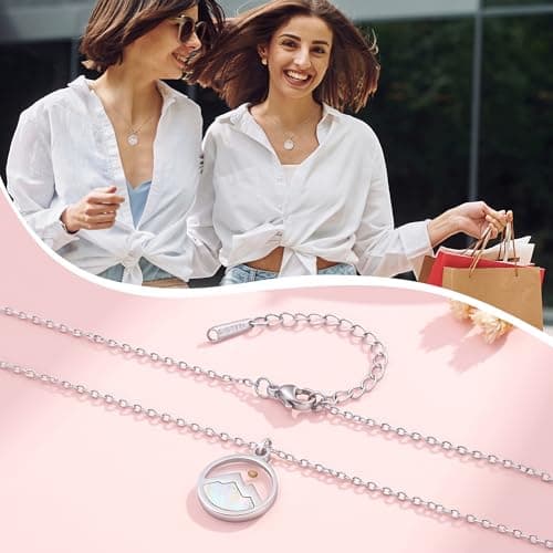 YLWJSP Stocking Stuffers for Teen Girls,Mustard Seed Necklace for Women - Hypoallergenic Rust-Free Fade Proof Christmas Gifts for Teenage Girls,Christian Gifts (Silver) - Thumbnail 6