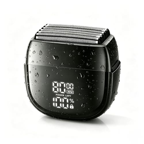 6-Blade Foil Shaver for Men, Portable Electric Razor Beard Trimmer - Image 1