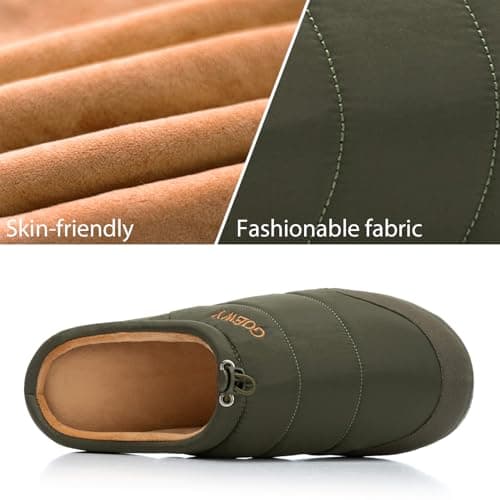 GOEWY Two-Tone Mens Slippers,Indoor and Outdoor House Shoes with Memory Foam,Anti-Slip Bedroom Slippers as Gifts for Mens Him Dad Husband boyfriend - Thumbnail 3