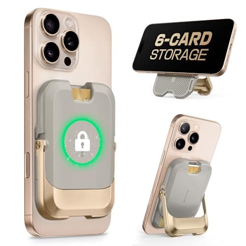 SUPCASE for MagSafe Wallet with Stand, Magnetic Wallet for Men Women, [Hold 6 Cards] [RFID Blocking] [Strong Magnetic Lock] Phone Stand Card Holder for iPhone 17/16/15/14/13/12 Series, Desert Storm - Image 1
