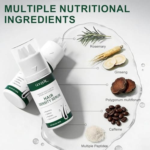 Hair Density Serum, Rosemary Biotin Scalp for Thinning Hair, Peptide Hair Growth Helps Reduce Shedding, Niacinamide and Caffeine Hair Loss Serum, Silicone Scalp Applicator, 2.0 fl oz - Thumbnail 6