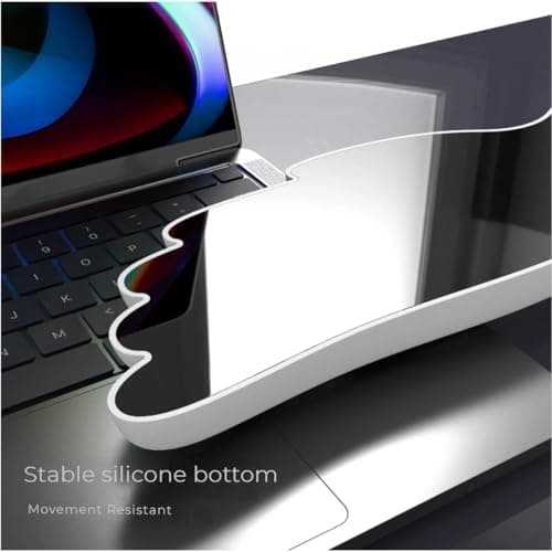 Angel Wing Wrist Rest Ergonomic Memory Foam Wrist Rest for Computer Keyboard Mouse Set with Cup Mat, Cute Gaming Keyboard Cushion Hand Support PU Leather Surface Anti-Slip Waterproof（White） - Thumbnail 3