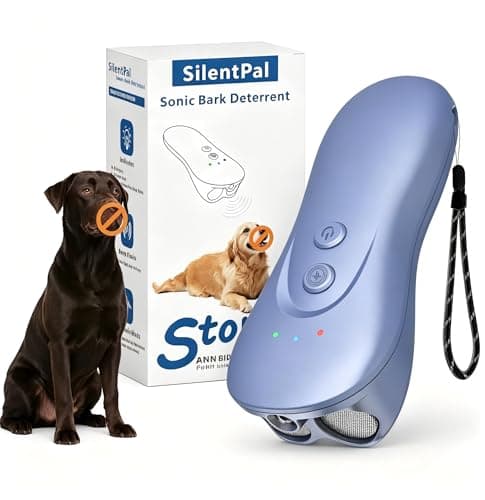 SILENTPAL Dog Bark Deterrent Device,Anti-Barking Device,Up to 15Ft Long Range & Rechargeable Bark Control,Stop Barking Dog Devices,Safe for Dogs Training,Indoor & Outdoor(Purple) - Image 1