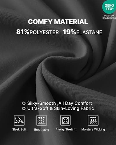 G4Free Maternity Shorts with Pockets Over The Belly Soft Stretch High Waisted Loose Pregnancy Shorts for Casual Workout(Black,M,6'') - Thumbnail 3