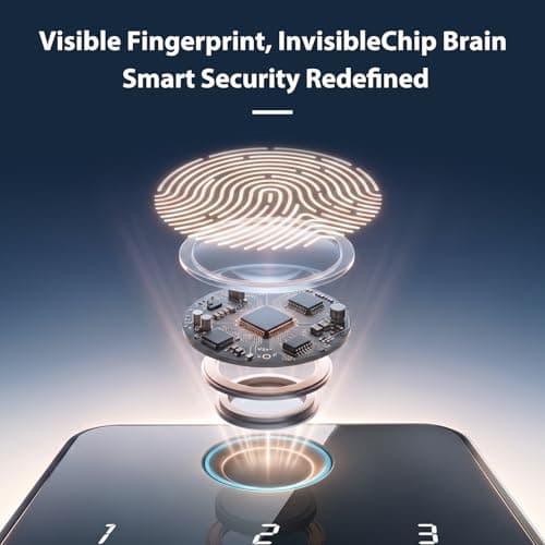 Keyless Entry Door Lock, Biquole Smart Lock with App Control, Fingerprint - Thumbnail 5