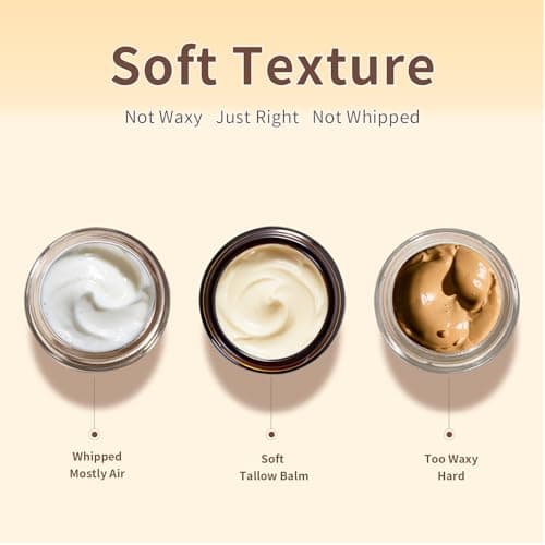 Lopeie Upgraded Organic Beef Tallow for Skin & Face – Whipped Grass-Fed Tallow and Honey Balm for Dry, Sensitive Skin, Natural Hydrating Face Moisturizer with Raw Honey (Lavender) - Thumbnail 5