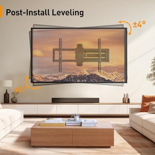 Perlegear Corner TV Wall Mount Long Arm TV Mount Bracket for 37-75 Inch TVs-Full Motion Wall Mount with 32.37” Extension & Swivel Articulating Arm & Tilt, MAX VESA 600x400mm, Holds up to 100 lbs - Thumbnail 5