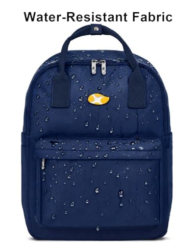 Lightweight Backpack for Women and Men, Water Resistant Small Laptop Backpack Purse Gifts for Travel Commute, Durable with Adjustable Shoulder Straps and Laptop Compartment (Dark Blue) - Thumbnail 6