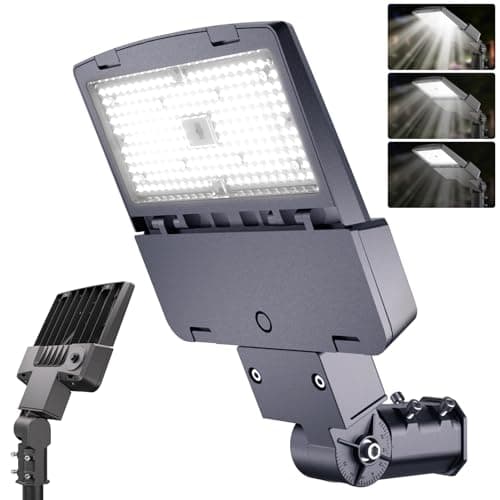 DeerTalk LED Parking Lot Light - LED Street Light 150W 0-10V Dimmable Dusk to Dawn Photocell Pole IP65 Waterproof Mounted Led Street Lights Outdoor for Parking Lot & Stadium - Image 1