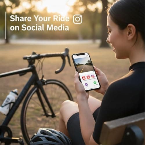 4K Bike Camera with GPS Tracking, Cycling Computer & Headlight – Spedal S1 30FPS Action Cam with 6-Axis EIS, 132° Wide Angle, Speed/Route Recording, Night Vision, IP65 Waterproof, 64GB SD Card - Thumbnail 5