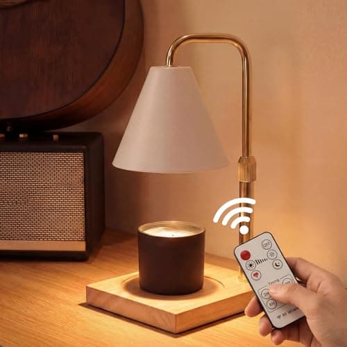 BJFFN Candle Warmer Lamp with Timer and Wireless Remote Control - Mothers Day Gifts for Mom, Birthday Gifts for Women, House Warming Gifts New Home Decor, White - Image 1