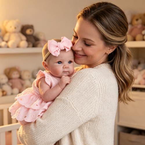 Milidool Reborn Baby Dolls - 20-Inch Real Life Baby Doll with Poseable Limbs and Feeding Kit, Weighted Newborn Lifelike Baby Doll Gift Set for Seniors, Collectors and Kids 3+ - Thumbnail 3