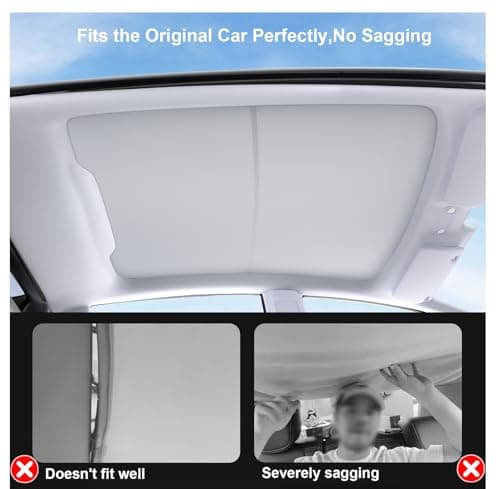 Tesla Model Y Juniper Sunshade [Never Sag] Glass Roof Shade 2025-2026 - Thumbnail 3