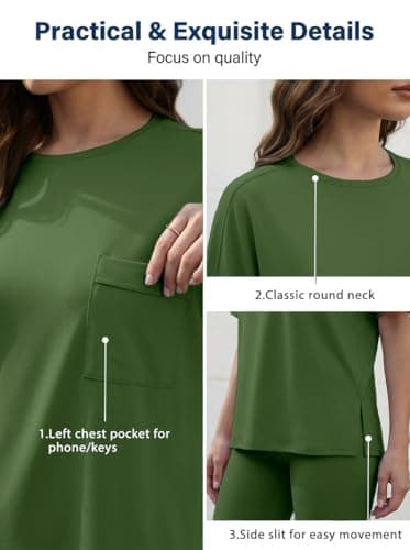 Aotasely Women 2 Piece Lounge Set Summer Oversized T-Shirt Biker Shorts Matching Airport Travel Casual Outfits Clothes - Thumbnail 6
