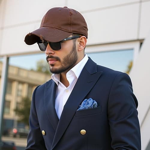 spxkd Baseball Cap for Men Women Red-Brown - Thumbnail 6