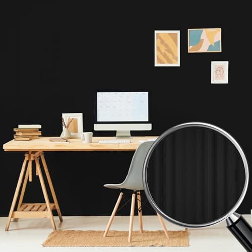 LXCREAT Black Wallpaper Peel and Stick Modern Matte Contact Paper Solid Color 15.7in×78in Removable Self Adhesive Waterproof Renter Friendly Wallpaper for Bedroom or Cabinets Shelves Walls Decoration - Thumbnail 2
