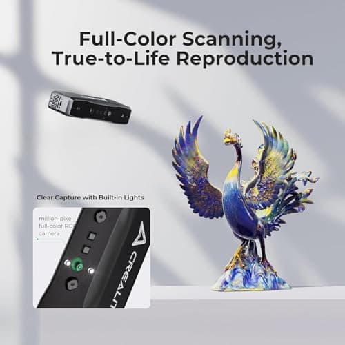 Creality Otter Lite Basic 3D Scanner for 3D Printing & Reverse Engineering, Auto Scanning Handheld Device with 0.05mm High Precision, Color Texture & Portable Design for DIY - Thumbnail 6