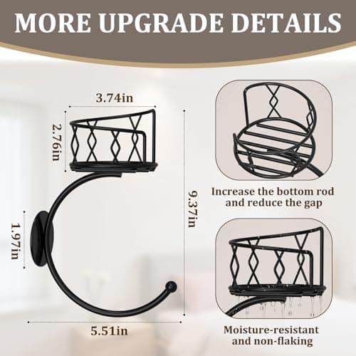 Fashion Matte Black Towel Hook with Candle Holder, Metal Sturdy Wall-Mounted Hand Towel Holder for Bathroom, Holder for Glasses, Candles and Plants, Coat Rack for Bedroom and Bathroom Decor - Thumbnail 3