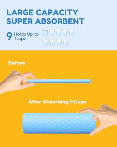Jolly Care Extra Large Puppy Dog Pee Pads 28" x 34"-30 Count, Super Absorbent Disposable Dog Training Pads, Quick Drying, Leak-Proof, Ultra Thick Potty Pads for Dogs, Puppies, Doggie, Cats, Rabbits - Thumbnail 6